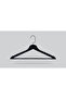 Wooden (Black Hook Lama) Bar Hanger for Shirts and Trousers, Black Color, 4 Pieces - 2
