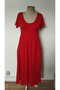 Women's Short Sleeve Round Neck Front Slit Pocket Viscose Long Dress - 4