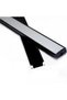 Surface-Mount LED Profile, Length 2m, Black, White Diffuser