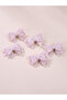 Pack of 5 - Purple Bow Hair Clips - 2