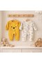 Murat Baby Unisex %100 Cotton Winnie the Pooh 2-Piece Jumpsuit 0-3 and 3-6 Months - 3