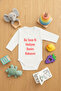 Baby Bodysuit with Snap Fasteners 100% Cotton Cotton This Year's Gift Printed