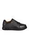 Black Orthopedic Genuine Leather Men's Casual Shoes