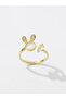 Rhinestone Bunny and Carrot Ring - 4
