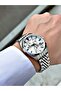 Functional Silver Color Sapphire Glass Steel Band Steel Case Men's Wristwatch 1196Mr - 3