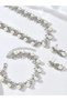 3-Piece Embellished Faux Pearl Necklace, Bracelet and Earrings Jewelry Set - 4