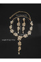 2-Piece Embellished Rhinestone Drop Necklace and Earrings Jewelry Set - 4