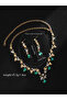 2-Piece Rhinestone Embellished Necklace and Earrings Jewelry Set - 4
