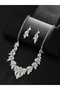 2-Piece Rhinestone Embellished Necklace and Earrings Jewelry Set - 5