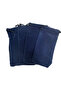 Handmade thick mouth Ruched Velvet glasses case / Velvet glasses pouch 4 pieces navy blue - 3