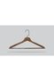 Wooden (Black Hook Lama) Bar Hangers for Shirts and Trousers, Walnut Color, 24 Pieces - 2
