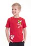 Round Neck X White Printed Short Sleeve Summer Boys' T-Shirt