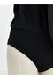 Women's Swimsuit with Heart Neckline and Drawstring Detail (S6) - 4