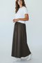 Women's Cotton Sports Skirt with Elastic Waist and Pockets, Cotton Gabardine Skirt - 2
