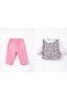 Baby Girl Plaid Sweater Set 3-Piece Shirt Pants Daily Stylish Combination - 7