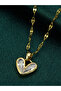 Zircon Heart Shape Pendant Necklace