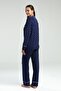 Premium Viscose Cotton Pcs Long Sleeve Women's Shirt Pajama Set - 4