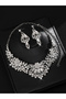 2-Piece Rhinestone Embellished Necklace and Earrings Jewelry Set - 3