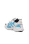 White Navy Blue Velcro Mesh Lightweight Unisex Children's Sports Shoes - 4