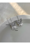 Embellished Butterfly Decor Faux Pearl Earrings