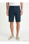 Navy Blue Loose Fit Men's Shorts - 2