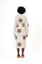 100% Cotton Muslin Kimono, Sun Eye Printed Kaftan, Kimono, Dressing Gown, Beach Wear - 4