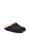 Black Fur-Lined Women's House Slippers - 3
