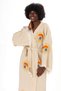 100% Cotton Muslin Kimono, Sun Eye Printed Kaftan, Kimono, Dressing Gown, Beach Wear - 4