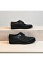 673 Black Skin Laser-Cut Patterned Men's Shoes - 4