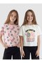 Gencc Quality Tom and Jerry Printed Girls' 2-Piece T-Shirt