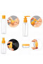 7-Piece Travel Kit Bottle Set - Cosmetic Refill Kit and Organizer Bottles for Your Suitcase - 7