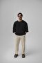 Muslin Fakir Sleeve Oversized Tshirt Black - 4