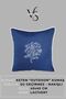 Cushion Cover 45X45 Set of 3 Marine Embroidered Seaweed Pattern Water-Repellent Outdoor K Linen Boat Garden - 3