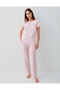 Modal Cotton Piece Short Sleeve Women's Pajama Set Plus Size Option - 4