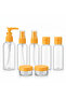 7-Piece Travel Kit Bottle Set - Cosmetic Refill Kit and Organizer Bottles for Your Suitcase - 3