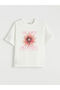 Lcw Kids Printed Crew Neck Girl's T-Shirt