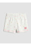 LCW Kids Patterned Girls' Shorts with Elastic Waist