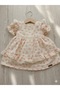 Vintage Floral Muslin Baby Dress - 3
