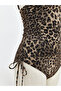 Leopard Printed Pack Women's Swimsuits with Removable Pads - 3