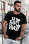 Gym Life Short Sleeve Black Men's T-Shirt