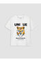 Original Oval Collar Printed Boy's T-Shirt