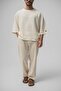 Muslin Fakir Sleeve Oversized Tshirt Cream - 2