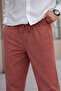 Men's Linen Loose Fit Trousers Tile - 4