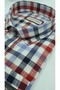 Colorful Checked Linen Long Sleeve Men's Shirt - 3