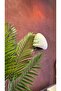 Beton Textured Lightweight Fiberglass Modern New Wall Sconce – Electrically Connected – White - 3