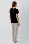 Modal Cotton Piece Short Sleeve Women's Pajama Set Plus Size Option - 3