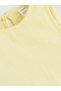 Giyçık Store Yellow Crew Neck Girls' Blouse and Shorts 2-Piece Set - 3