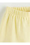 Giyçık Store Yellow Crew Neck Girls' Blouse and Shorts 2-Piece Set - 6