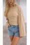 Women's Long-Sleeve Waist-Fitted Blouse