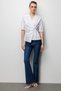 Beli Ruched Short Sleeve Blouse Pack of Cotton 02046 - 4